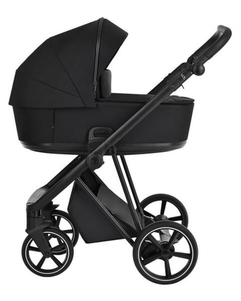 Детская коляска Roan Sol 3 в 1 с автокреслом Tutis Elo Lux EduSky Black RSL/1016 True Black
