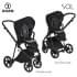 Детская коляска Roan Sol 3 в 1 с автокреслом Tutis Elo Lux EduSky Black RSL/1016 True Black