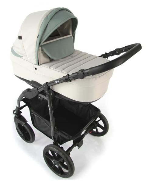 Детская коляска Sevillababy Unico 2 в 1 Un-01 св.серый-серо-зеленая экокожа