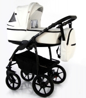 Детская коляска Sevillababy Uno 2 в 1 белый экокожа