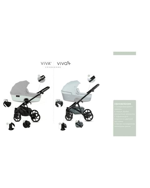 Детская коляска Tutis Viva 5 Plus Leather 2024 2 в 1 1452149 Cappuccino