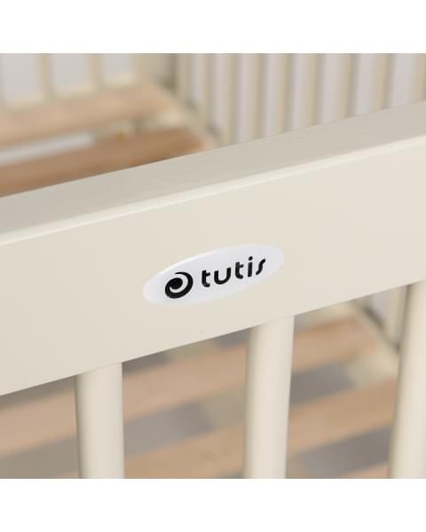 Детская кроватка Tutis Nature с маятником и ящиком слоновая кость