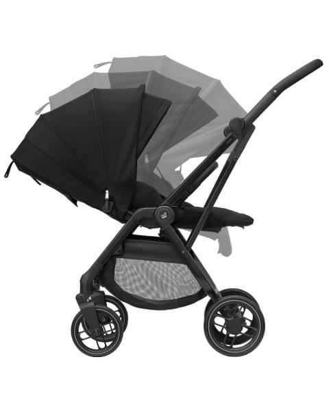 Детская прогулочная коляска Maxi-Cosi Leona² большие колеса 1204390110 Twillic Black черный