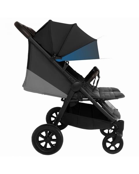 Детская прогулочная коляска для двойни Sweet Baby Donna Black