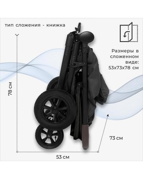Детская прогулочная коляска для двойни Sweet Baby Donna Black