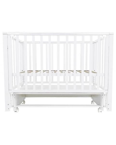 Детская кроватка Indigo Norden универсальный маятник, колесо белый