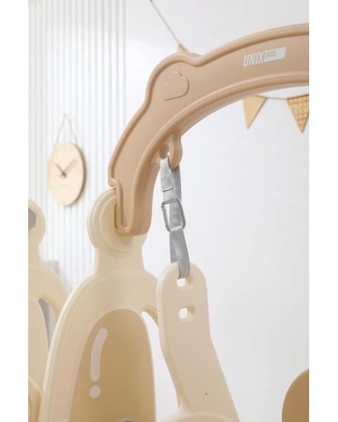 Горка с качелями UNIX Kids Car Camel