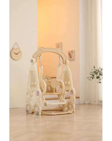 Горка с качелями UNIX Kids Car Camel