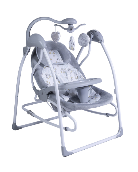 Электрокачели 2в1 Sweet Baby Pure Pinguino Grigio