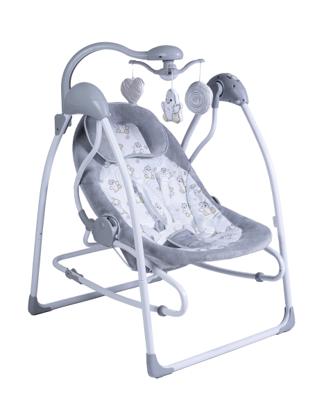 Электрокачели 2в1 Sweet Baby Pure Pinguino Grigio