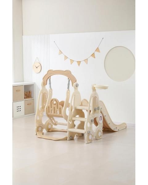 Горка с качелями UNIX Kids Car Camel
