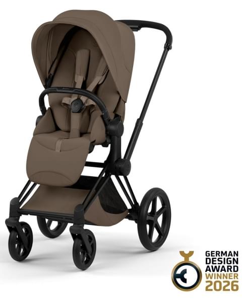 Коляска Cybex Priam V Matt Black Style Collection 2 в 1 Coconut Brown