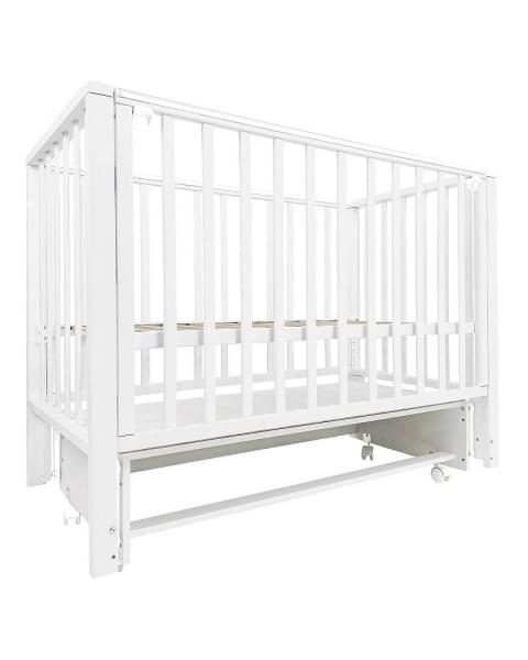 Детская кроватка Indigo Norden универсальный маятник, колесо белый