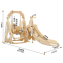 Горка с качелями UNIX Kids Car Camel