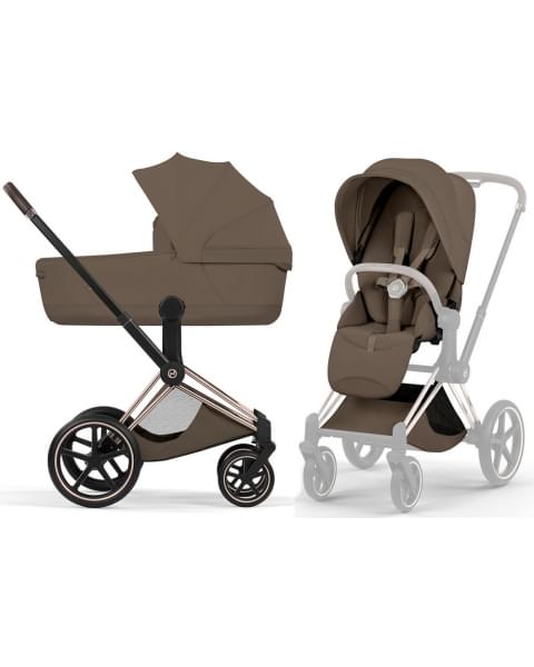 Коляска Cybex Priam V Rosegold Style Collection 2 в 1 Coconut Brown