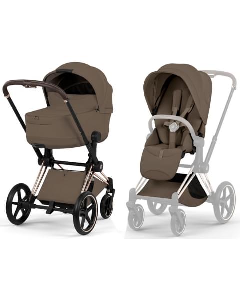 Коляска Cybex Priam V Rosegold Style Collection 2 в 1 Coconut Brown