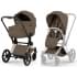 Коляска Cybex Priam V Rosegold Style Collection 2 в 1 Coconut Brown
