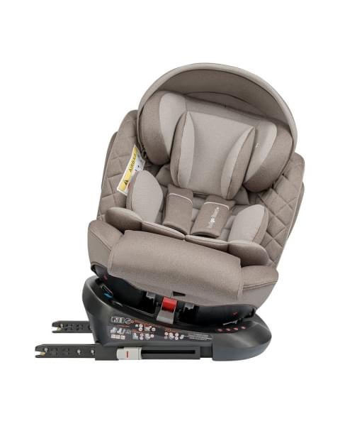Автокресло Indigo Smart plus Isofix бежевый-коричневый