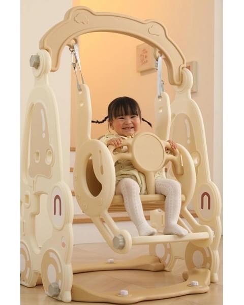 Горка с качелями UNIX Kids Car Camel