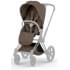 Коляска Cybex Priam V Matt Black Style Collection 2 в 1 Coconut Brown