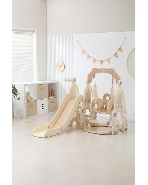 Горка с качелями UNIX Kids Car Camel
