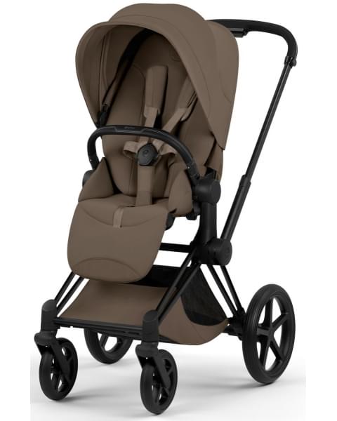 Коляска Cybex Priam V Matt Black Style Collection 2 в 1 Coconut Brown