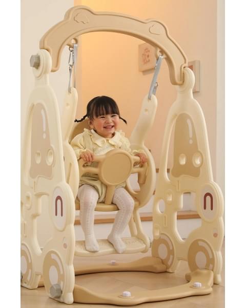 Горка с качелями UNIX Kids Car Camel