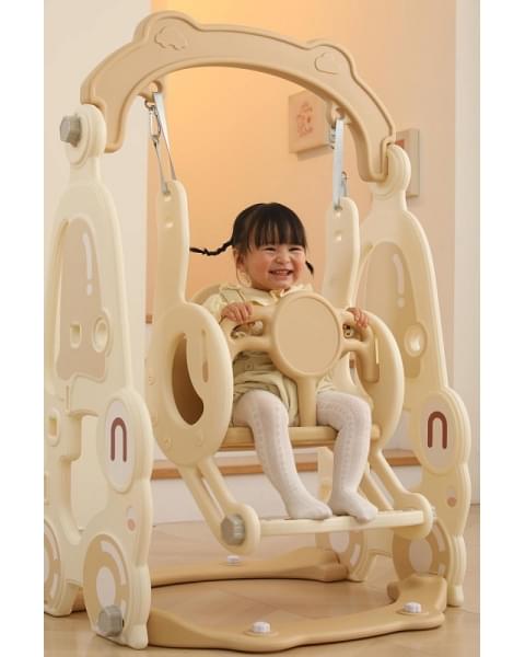Горка с качелями UNIX Kids Car Camel