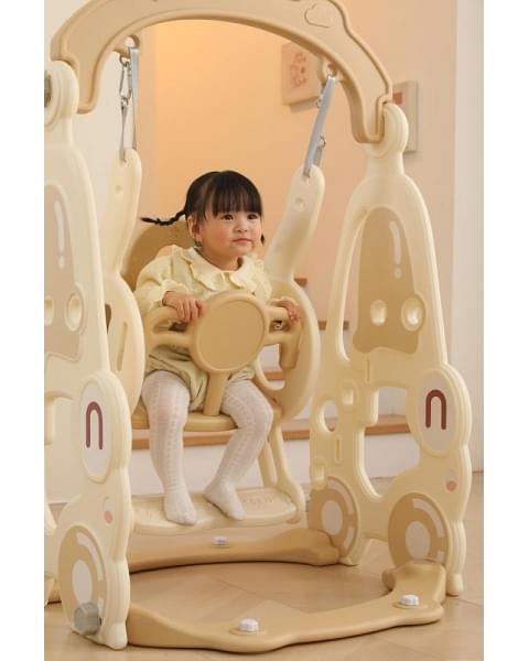 Горка с качелями UNIX Kids Car Camel