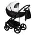 Детская коляска Indigo Tour Eco 2 в 1 Te10 черная кожа + белая кожа