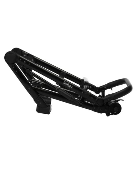 Детская коляска Indigo Tour Eco 2 в 1 Te10 черная кожа + белая кожа