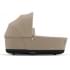 Коляска 2 в 1 Cybex Priam IV Platinum Collection шасси Matt Black, Cozy Beige (бежевый)