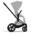 Коляска 2 в 1 Cybex Priam IV Platinum Collection шасси Matt Black, Cozy Beige (бежевый)