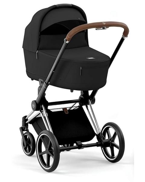 Коляска 2 в 1 Cybex Priam IV Platinum Collection шасси Chrome Brown, Sepia Black (Черный)