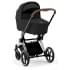 Коляска 2 в 1 Cybex Priam IV Platinum Collection шасси Chrome Brown, Sepia Black (Черный)