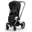 Коляска 2 в 1 Cybex Priam IV Platinum Collection шасси Chrome Brown, Sepia Black (Черный)