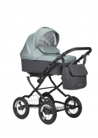 Коляска 2 в 1 Indigo Charlotte Sity Classic 12, Cs 02 (Темно-серый + Шалфей)
