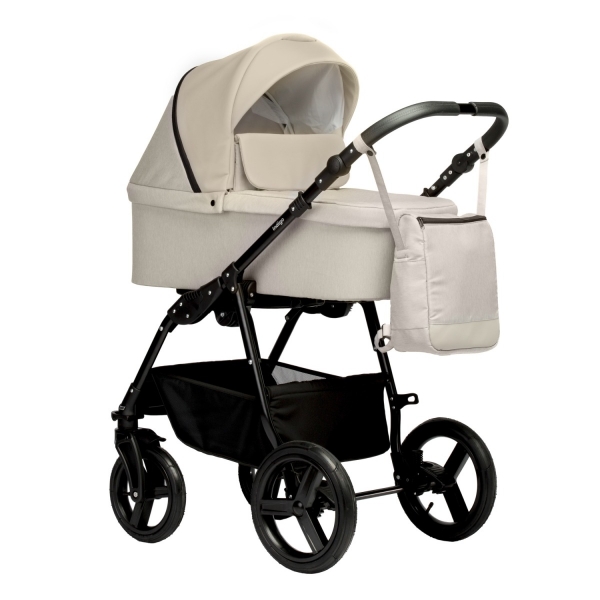 Коляска 2 в 1 Indigo Comfort, Co 01 (Светло-бежевый + Бежевый)