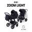 Коляска 2 в 1 Mowbaby Zoom Light Black