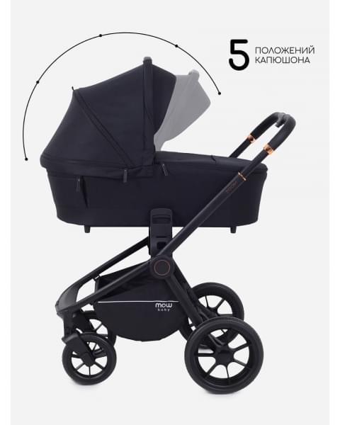 Коляска 2 в 1 Mowbaby Zoom Light Black