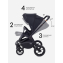 Коляска 2 в 1 Mowbaby Zoom Light Black