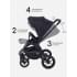 Коляска 2 в 1 Mowbaby Zoom Light Black