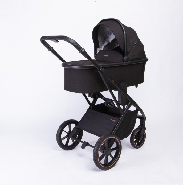 Коляска 2 в 1 Peppy Tecla, Rose Black (Черный)