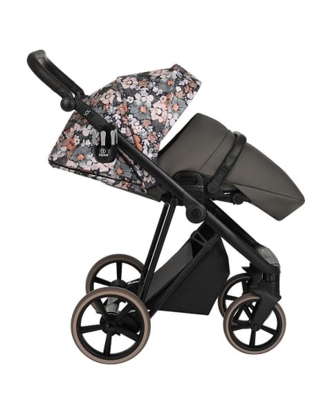 Коляска 2 в 1 Roan Sol Flowers, Forest Clearing / шасси Black (RSF/5003)