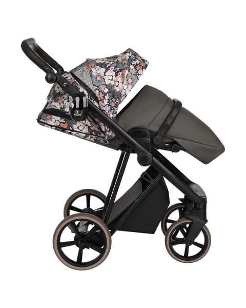 Коляска 2 в 1 Roan Sol Flowers, Forest Clearing / шасси Black (RSF/5003)
