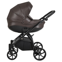 Коляска 2 в 1 Tutis Nanni Leather 2023, Chocolate Коричневый (084)