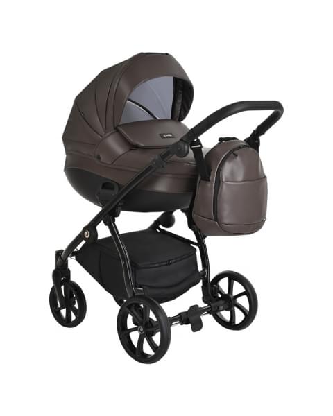 Коляска 2 в 1 Tutis Nanni Leather 2023, Коричневый (084)