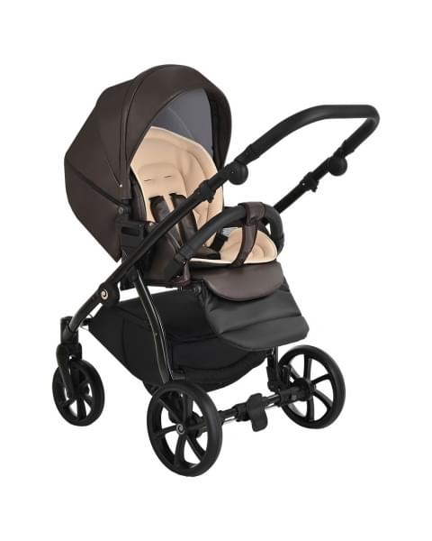Коляска 2 в 1 Tutis Nanni Leather 2023, Коричневый (084)