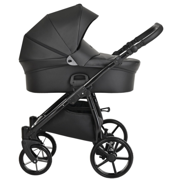 Коляска 2 в 1 Tutis Novo Leather 2023, Black (Черный)