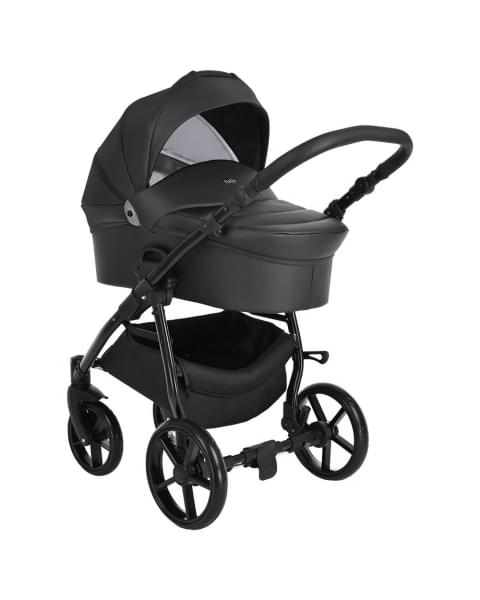 Коляска 2 в 1 Tutis Novo Leather 2023, Black (Черный)